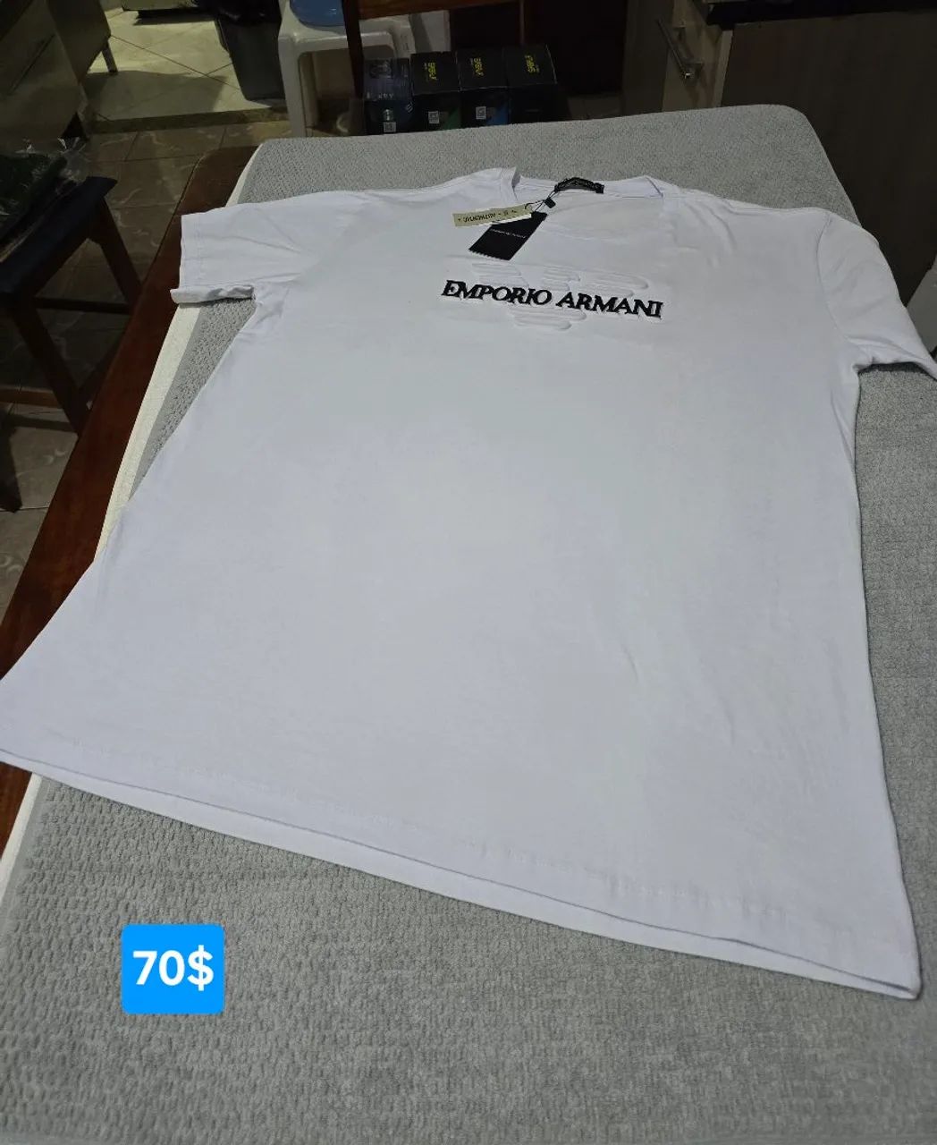 Camisa Grife peruana elastano da Empório Armani GG  - Foto 4