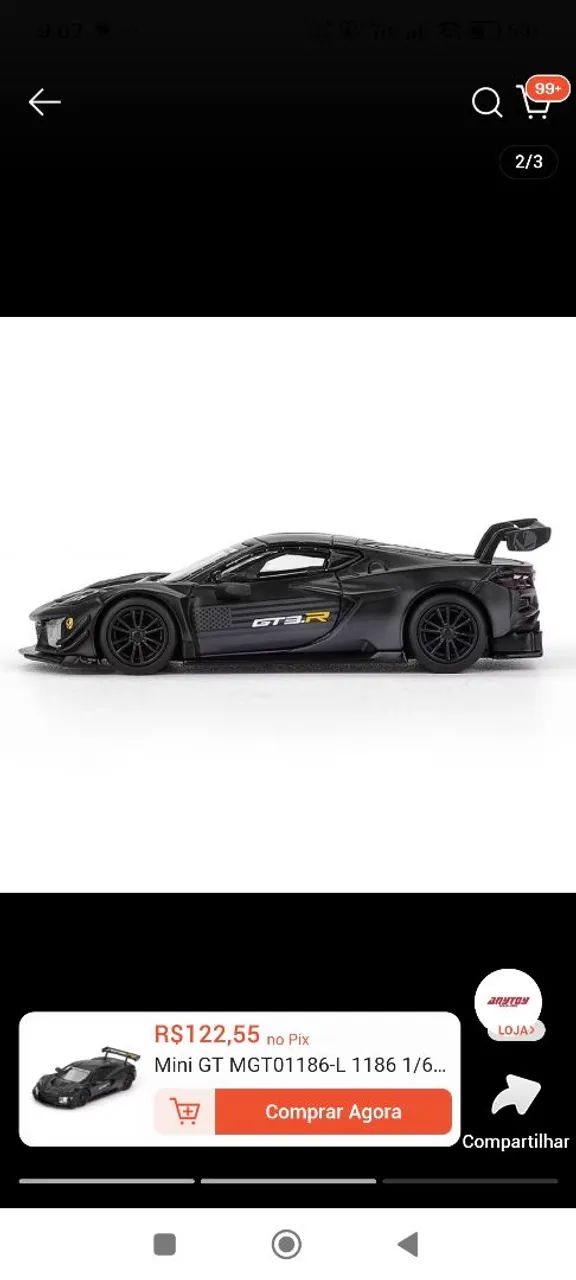 Mini GT Chevrolet Corvette Z06 GT3.R. - Hobbies e coleções