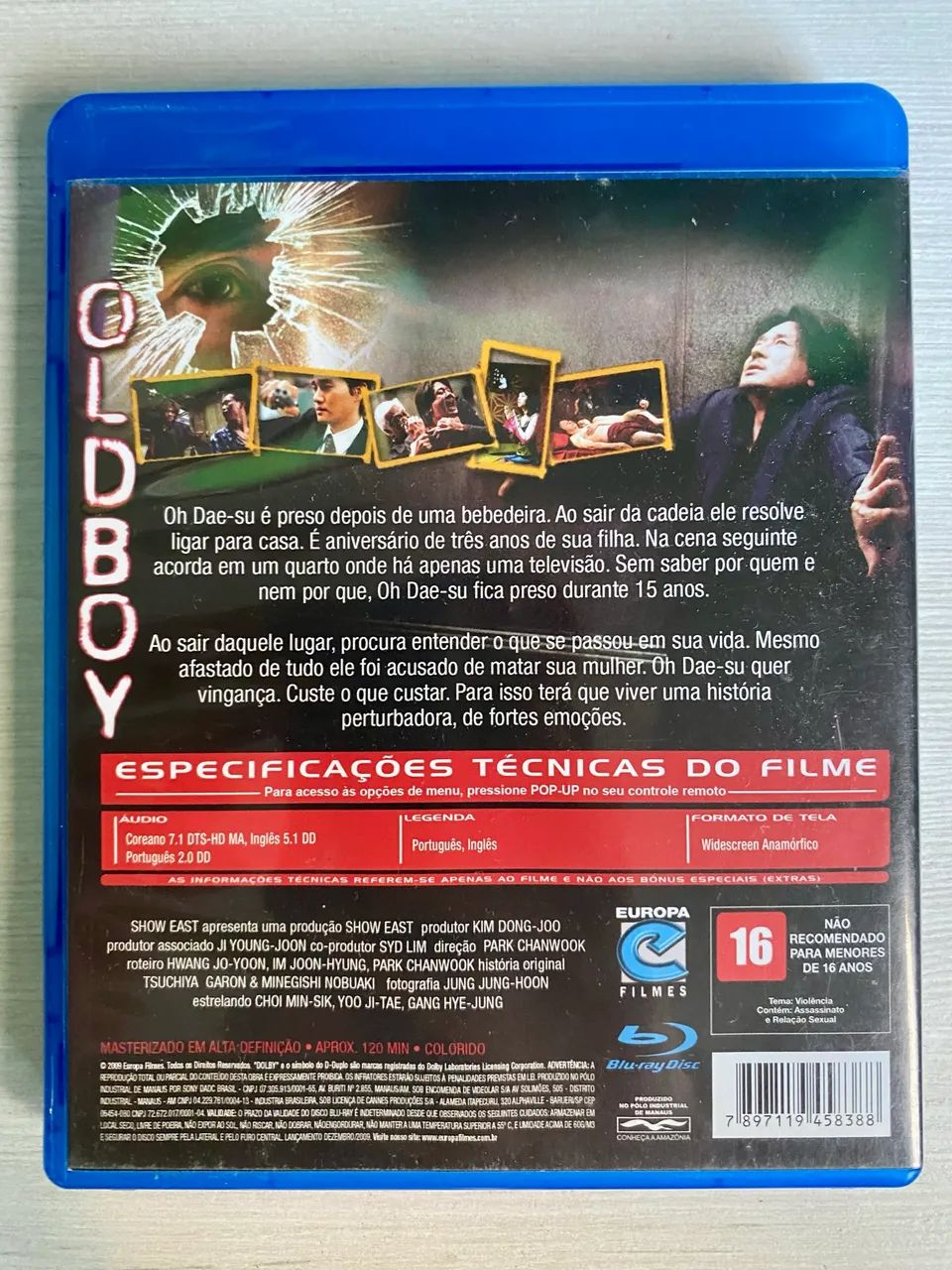 Filme Oldboy Blu-ray  - Foto 2