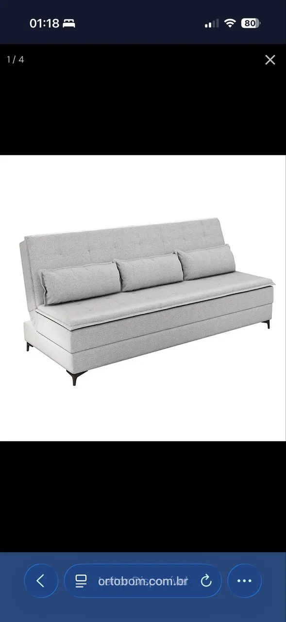 Vendo Sofá Cama Ortobom - semi novo - Foto 3