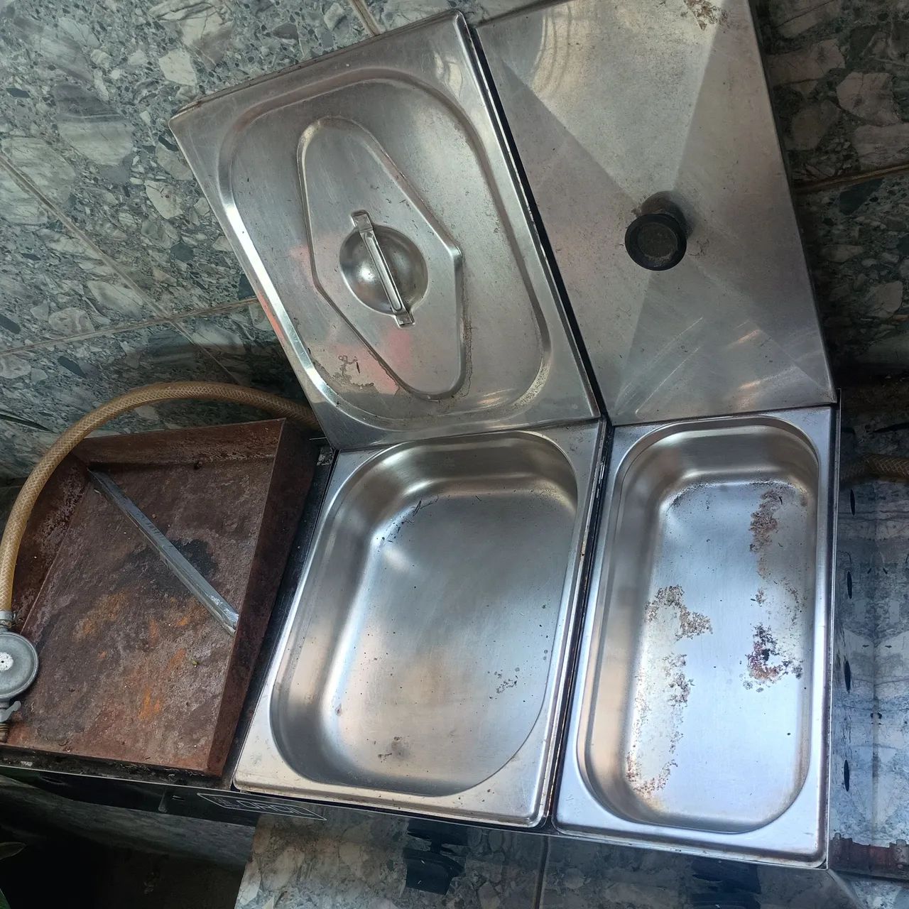 Chapa e cachorro quente de inox 77cm e 33 larg marcar ORCIL. - Foto 3