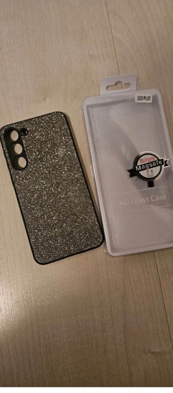 capa s23 plus magsafe glitter - resistente