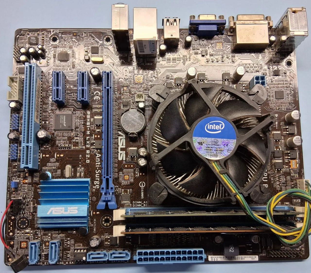 Placa Mãe ASUS P8H61-M LXZ R 2.0 C/Processador + Memória 