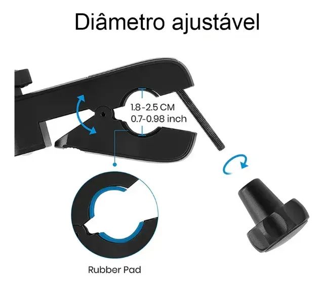 Suporte Clamp Fixar Para Iphone Tablet Ipad  - Foto 3
