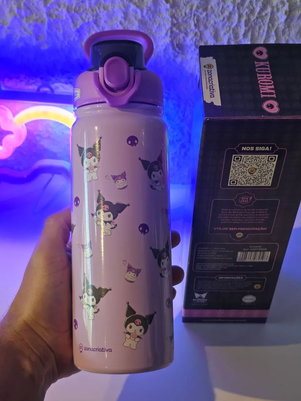 Kuromi Garrafa Térmica PRODUTO OFICIAL  - Foto 3