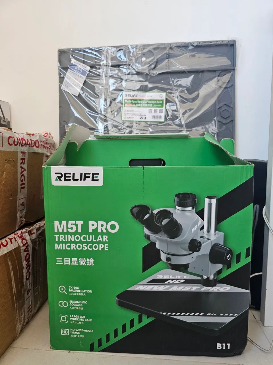Microscopio Trinocular Relife M5T Pro - Foto 3