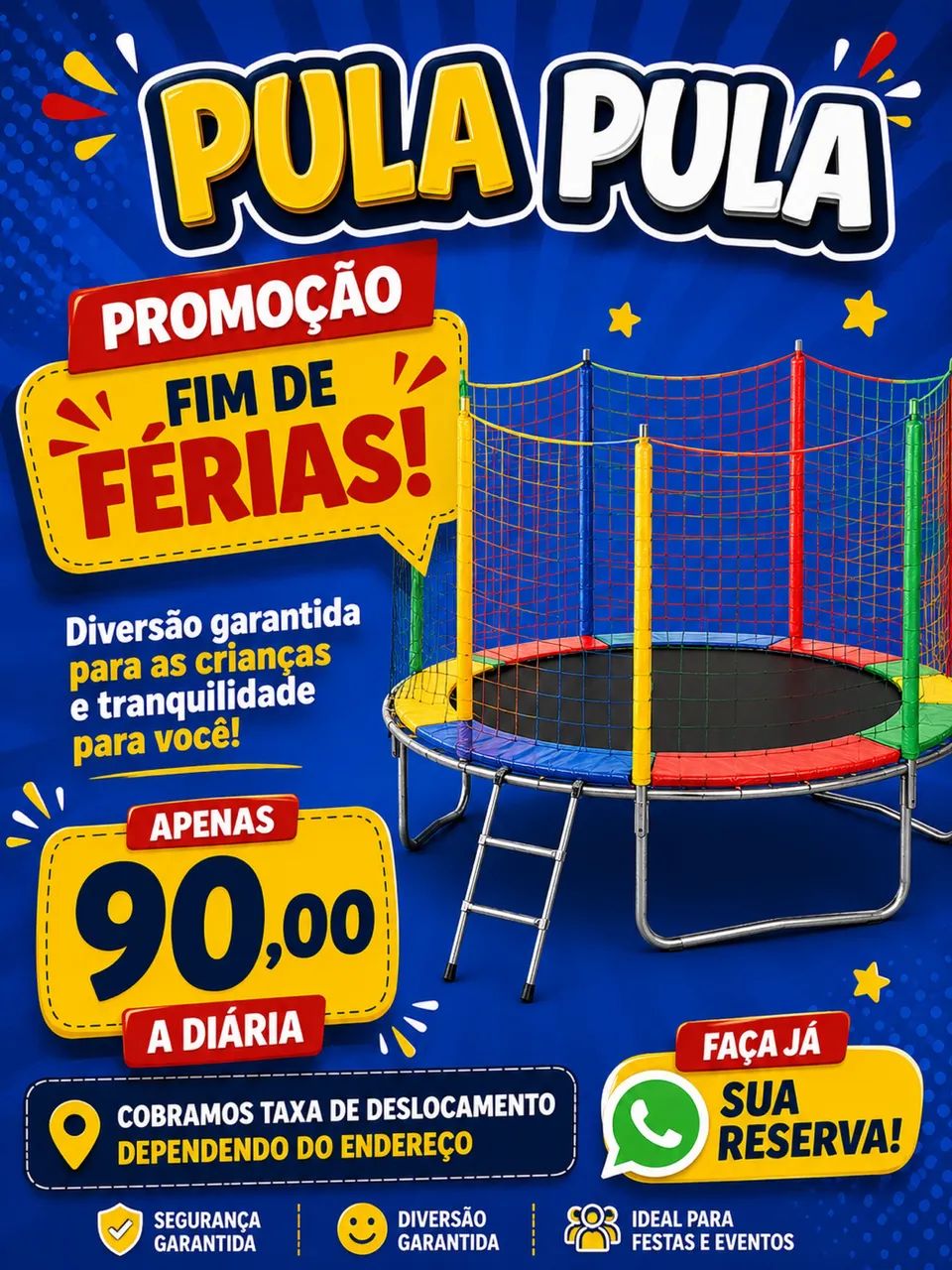 Aluguel de pula pula 90,00