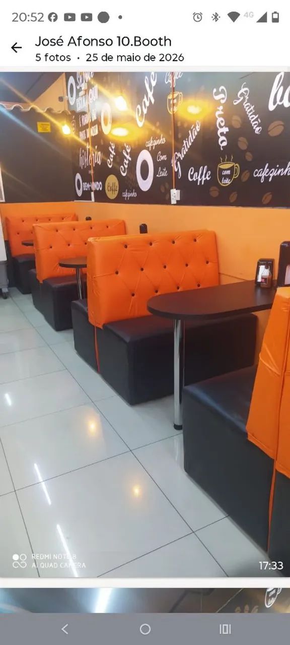 Sofa booth capitonado 1 metro - Foto 2