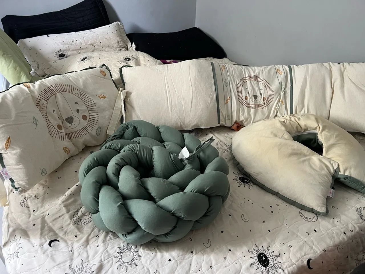Kit berço leão em linho.  - Foto 3