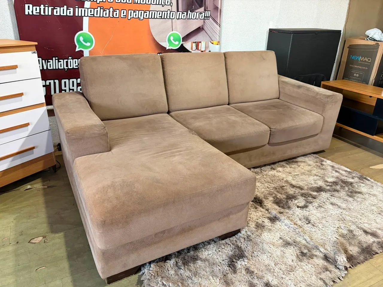 Sofa 2 lugares + chase ótimo são 2 módulos ((ENTREGO GRATIS)) - Foto 5