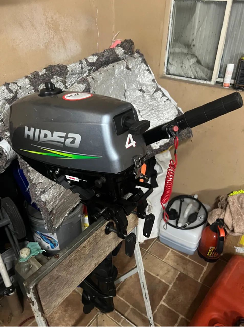 MOTOR DE POPA HIDEA 4HP, 2T!!!! NOVINHOOOOOO!!