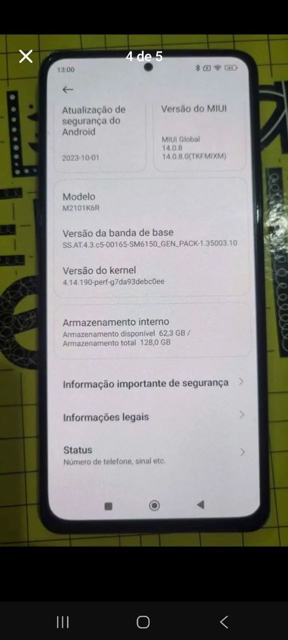 ?Xiaomi Redmi Note 10 Pro 128GB / 6GB RAM - Perfeito Funcionamento! - Foto 4