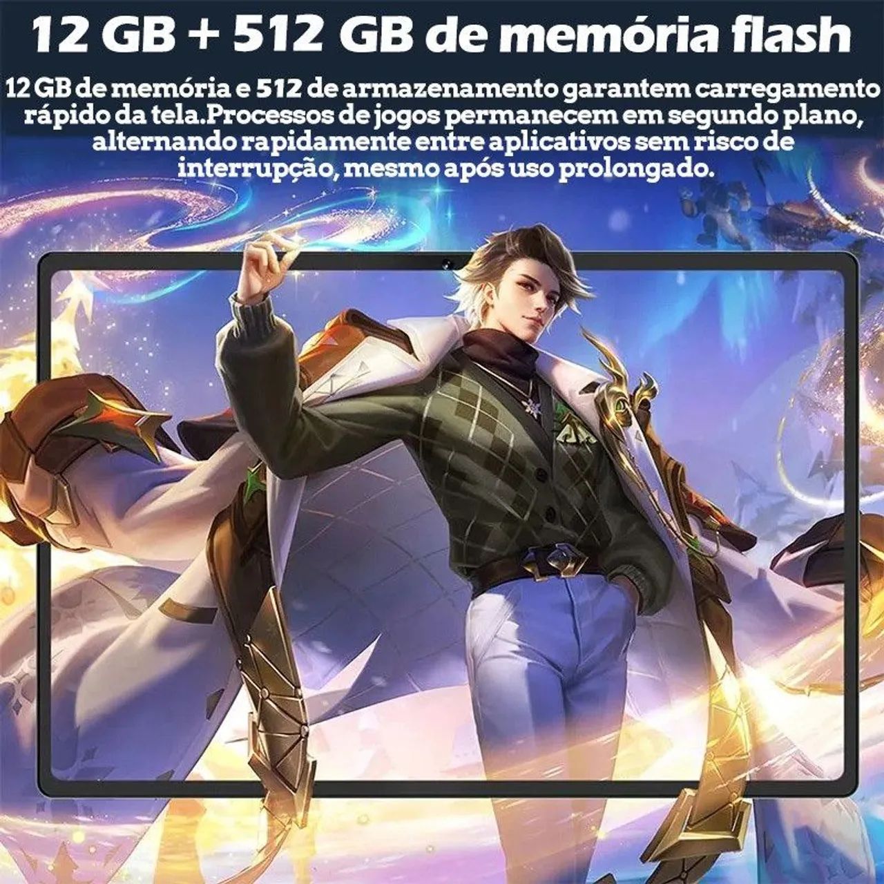 Tablet 12GB RAM +512GB HD 10,1 Polegadas Tela Grande PC pad Android  - Foto 3