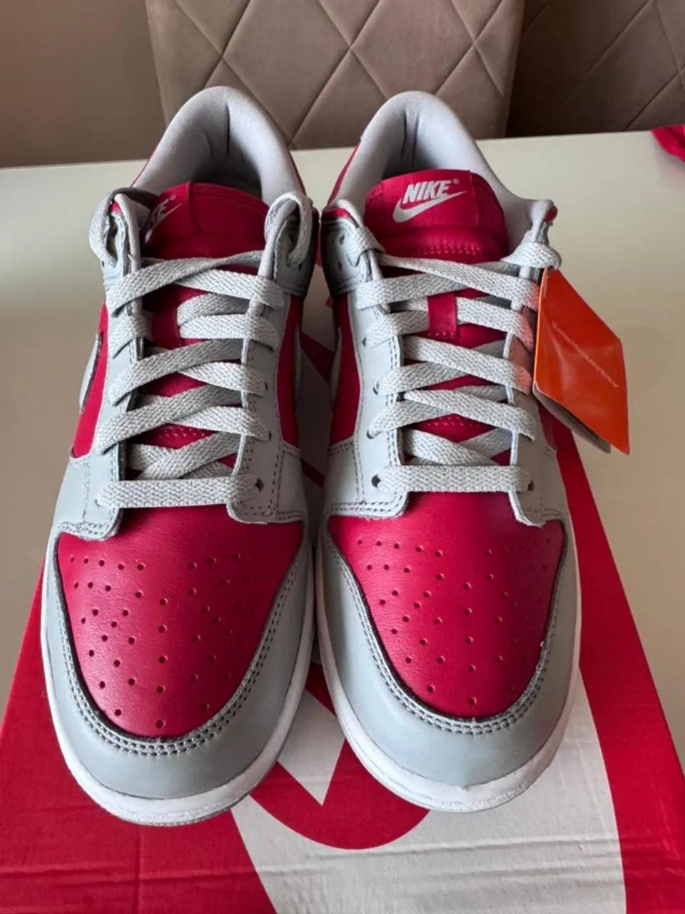 Nike Dunk Low Varsity Red and Silver - Foto 2