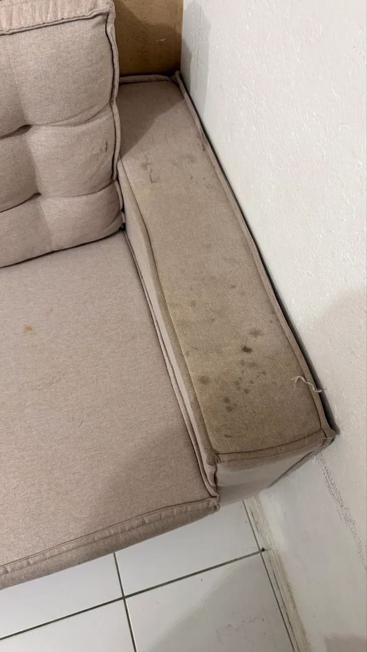 Sofá confortável  2 lugares linho 