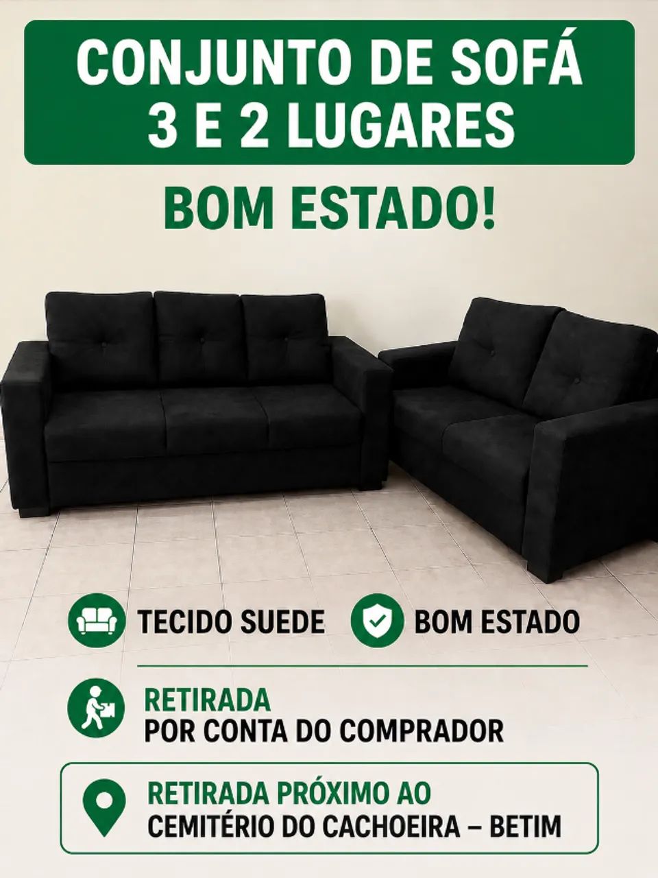 Sofá 2 e 3 lugares