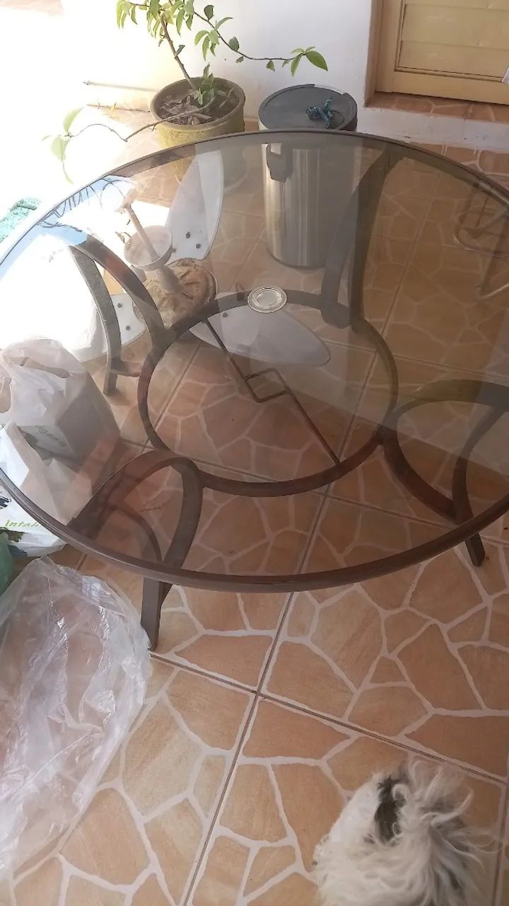 Conjunti de Mesa de vidro com 4 cadeiras - Foto 3