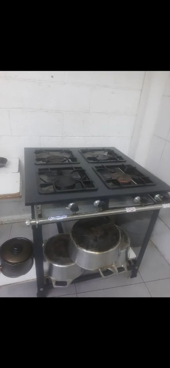 Fogão de 4 bocas de alta pressão 