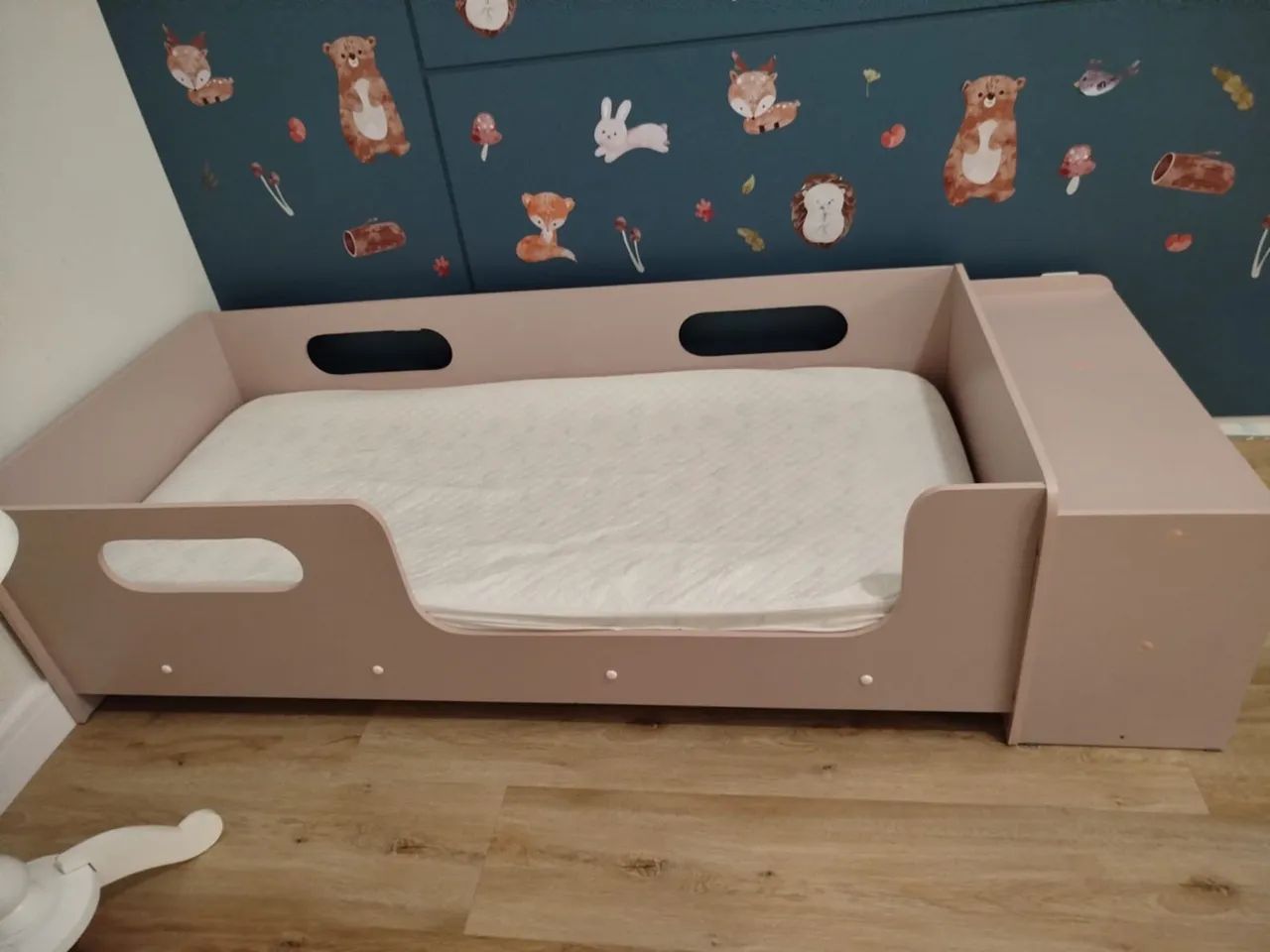 Cama infantil Montessoriana Rosa com colchão  - Foto 2