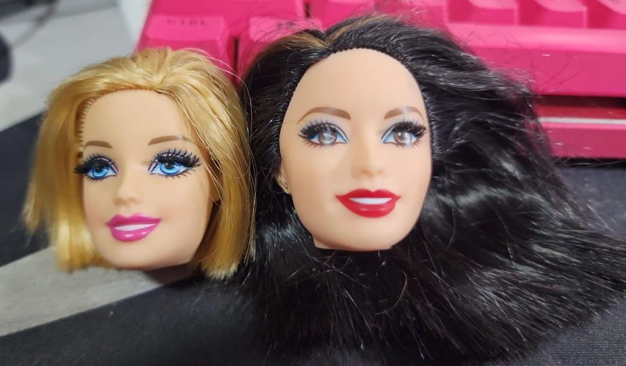 Vendo 2 cabeças Barbie Style para reroot - leia a descrição 
