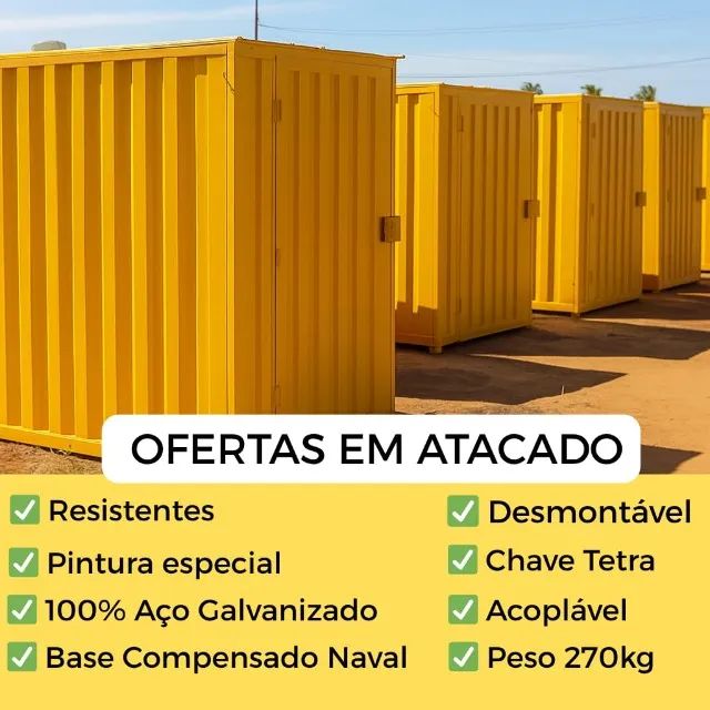 Container de 3m e 6m DESMONTÁVEL 