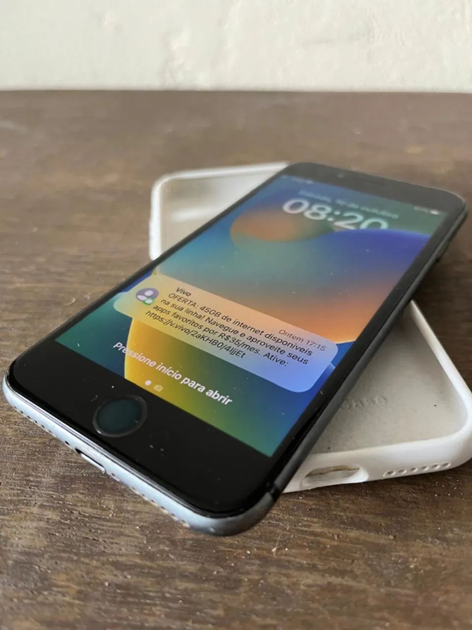  iPhone 8 64GB Cinza-Espacial - Tela Original, Bateria Premium Nova e Touch ID OK - Foto 3