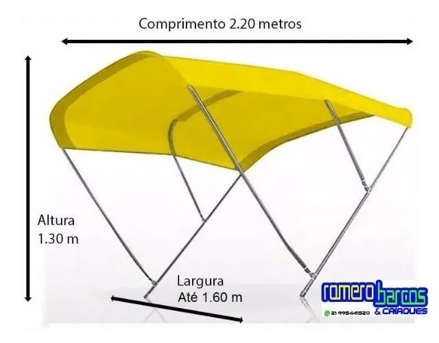 CAPOTA PARA LANCHA E BARCO