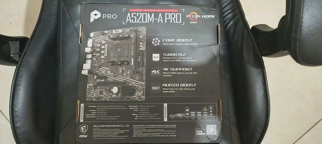 Placa Mãe A520M A PRO MSI - Foto 4