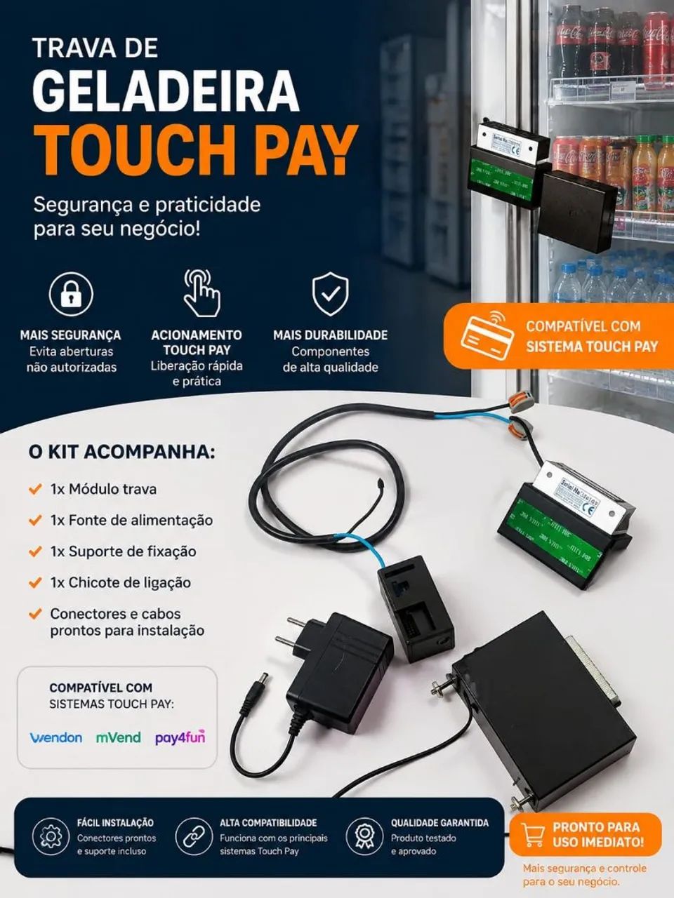 TRAVA ELETRÔNICA PARA GELADEIRA COMERCIAL ? - Foto 2
