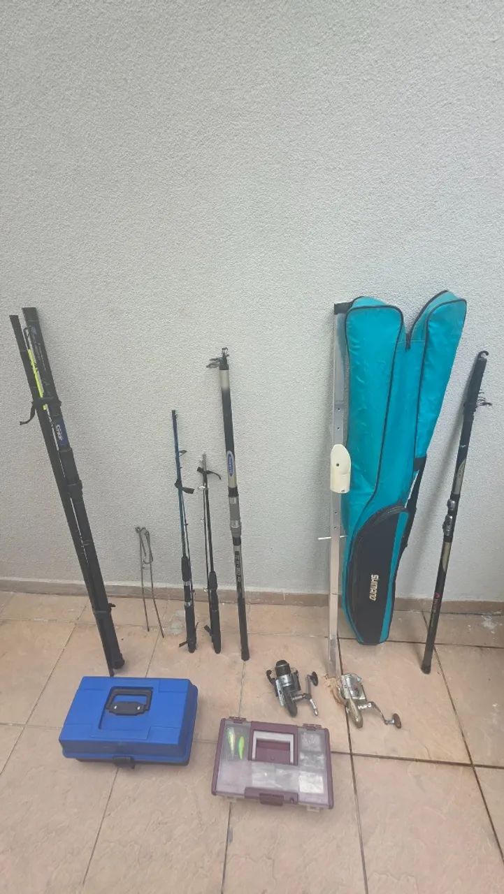 Varas importadas  e acessórios de pesca