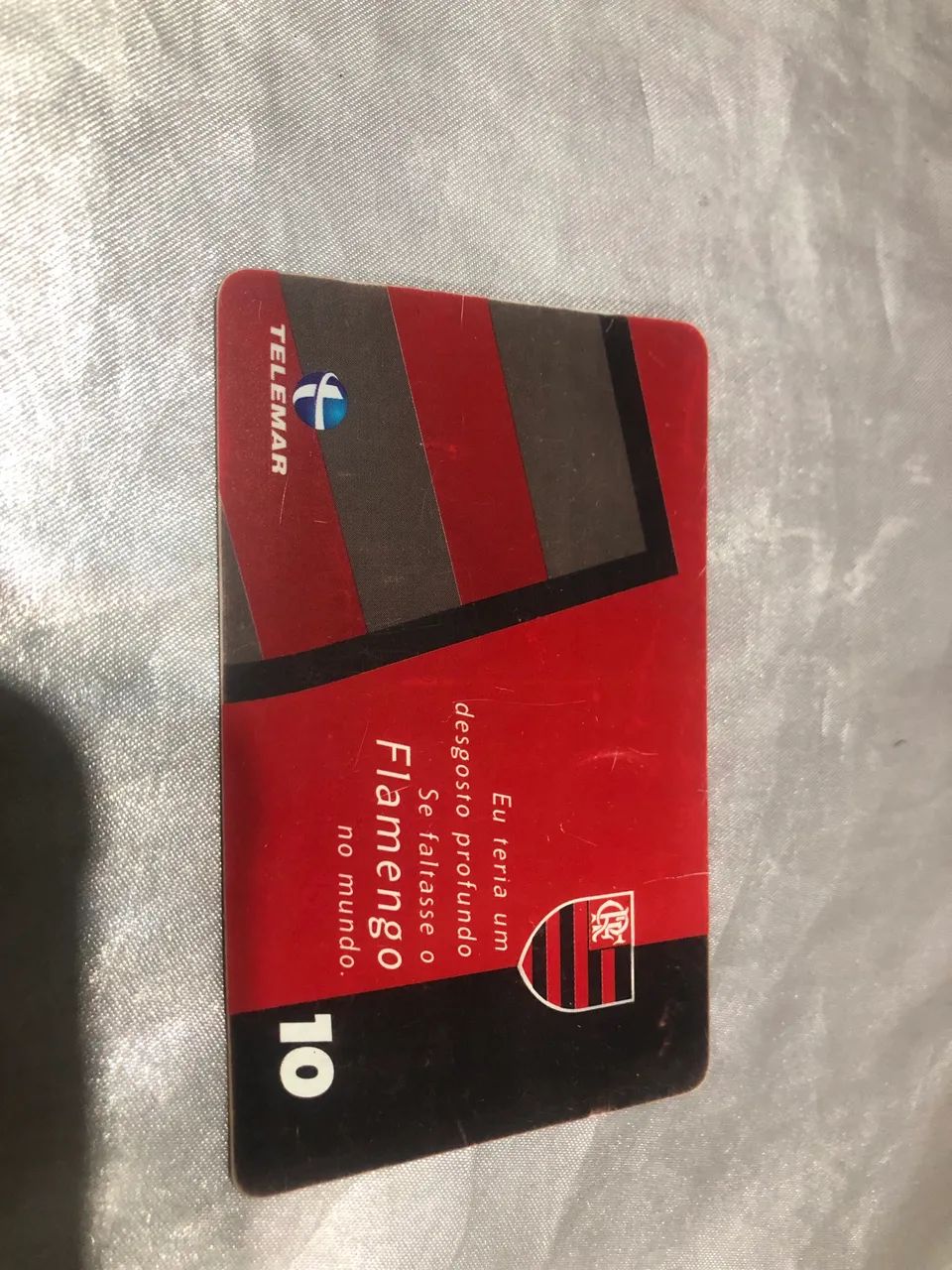 Cartão telefônico antigo do Flamengo  - Foto 2