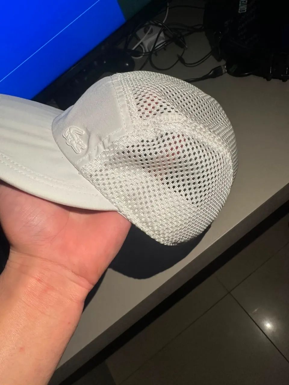 Boné Lacoste five panel branco (REDINHA) - Foto 3
