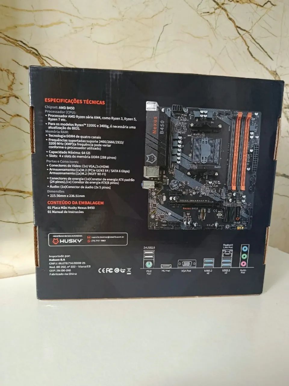 Placa-Mãe Husky Nexus B450 - NOVA na Caixa - Foto 2