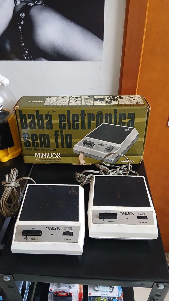Intercomunicador, babá eletrônica, sem fio da marca Amelco, modelo Minivox