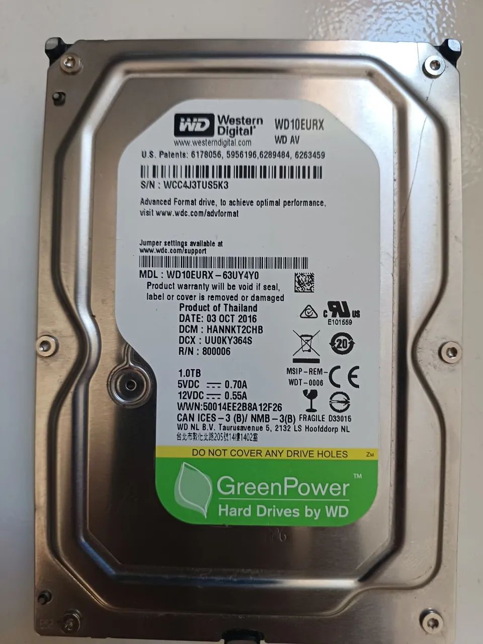 Hd 1tb wd Green cftv dvr nvr cpu  - Foto 3