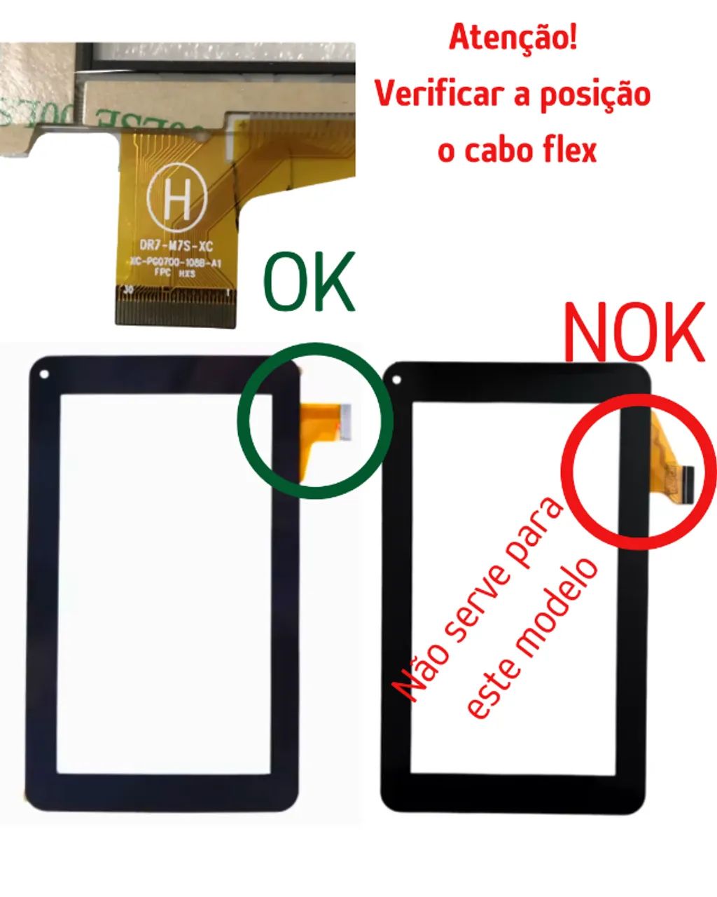 Tela Touch Toque Compatível Tablet Multilaser M7 Wifi 32gb - Foto 4