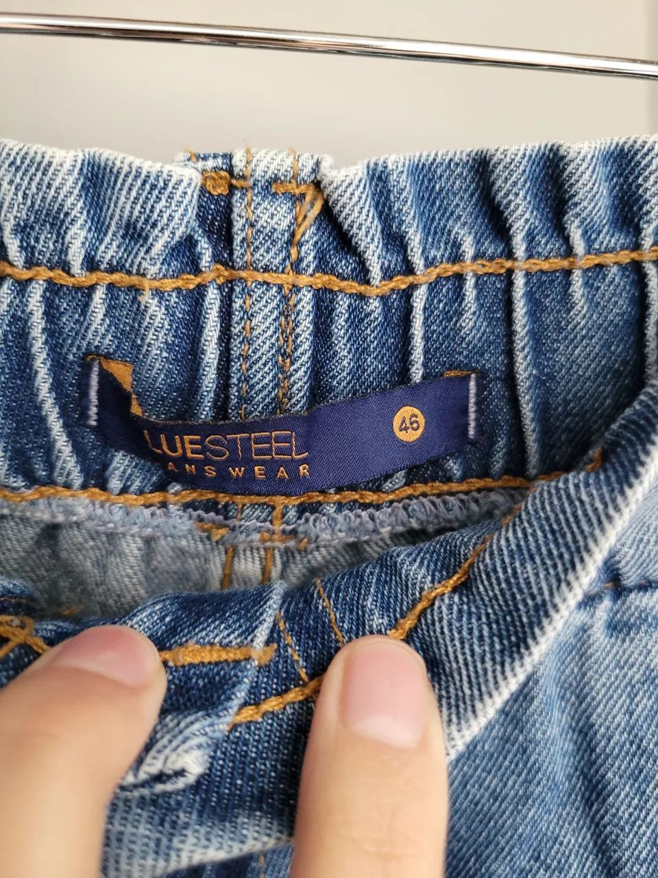 calça jeans bluesteel renner mom destroyed - Foto 3