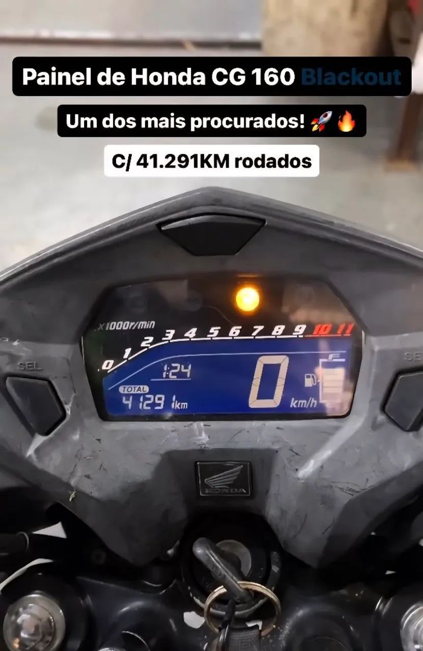 Painel Honda CG Titan 160 "Blackout" - Foto 6