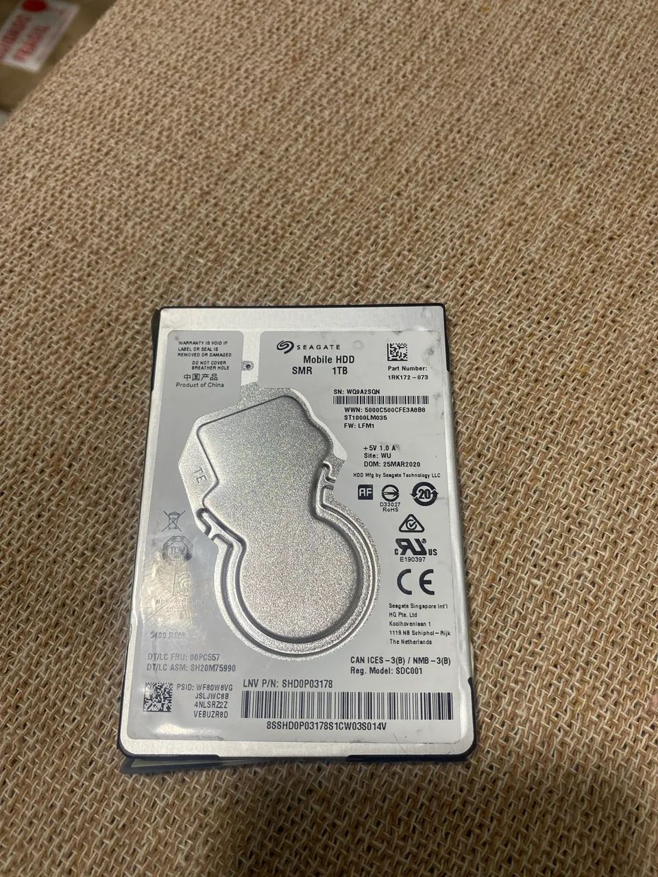 Hd 1 Tera Seagate para Notebook