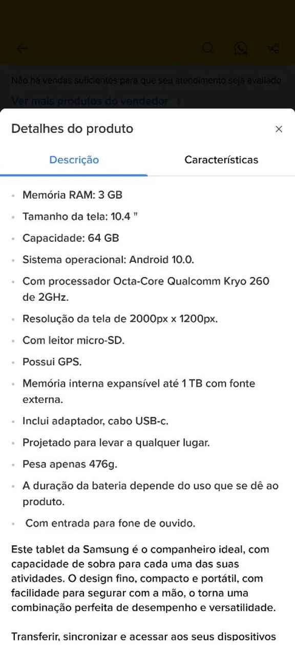 Vendo tablet Samsung Galaxy TAB A7 64GB 3GB ram - Foto 5