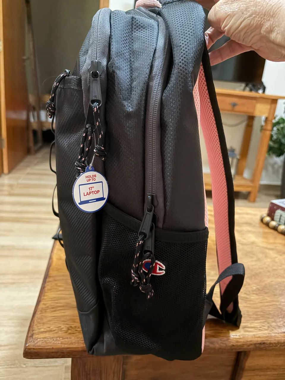 Mochila champion original preta e rosa  - Foto 3