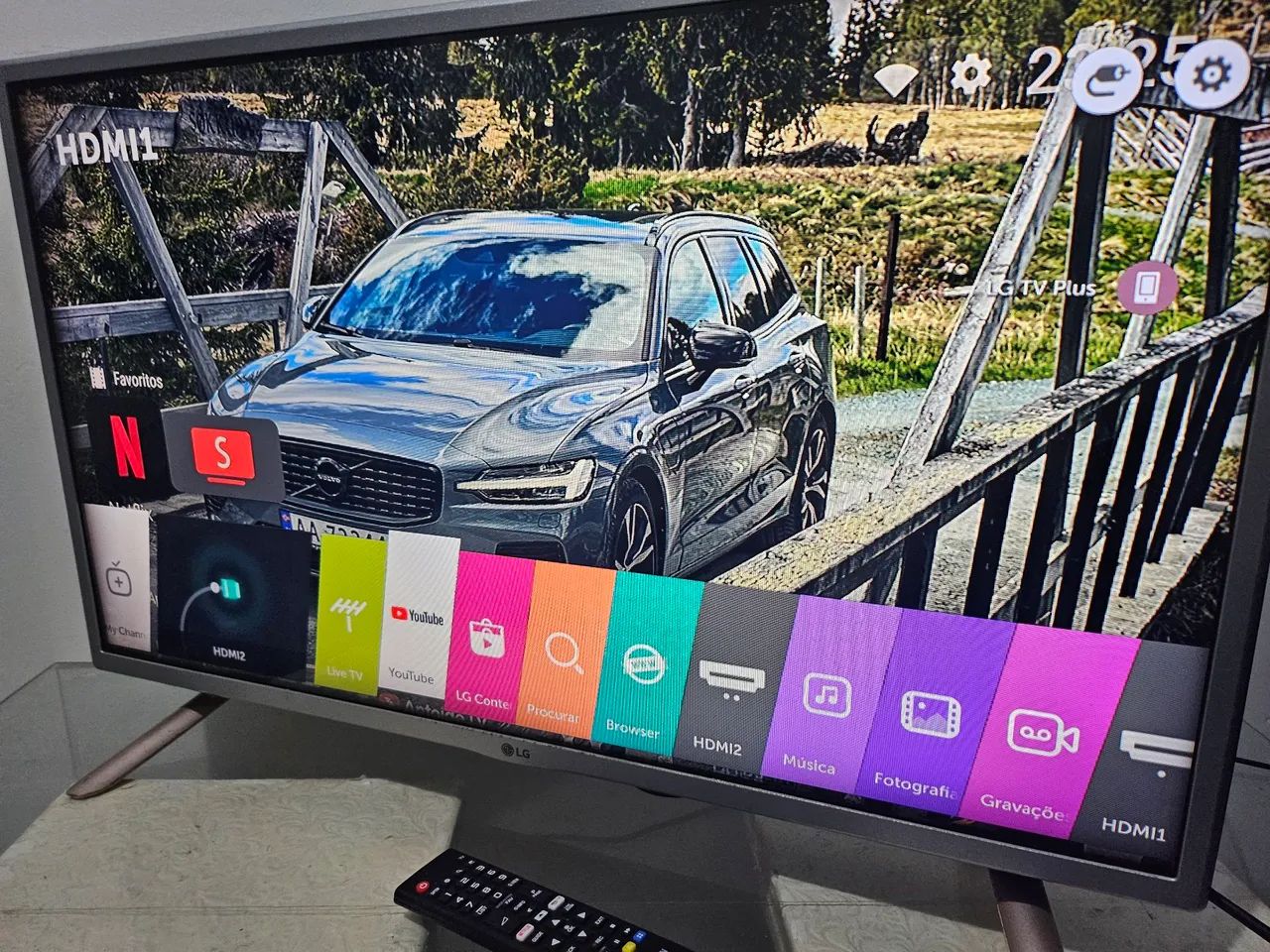 Tv lg 32 polegadas smart tv com pes e controle 