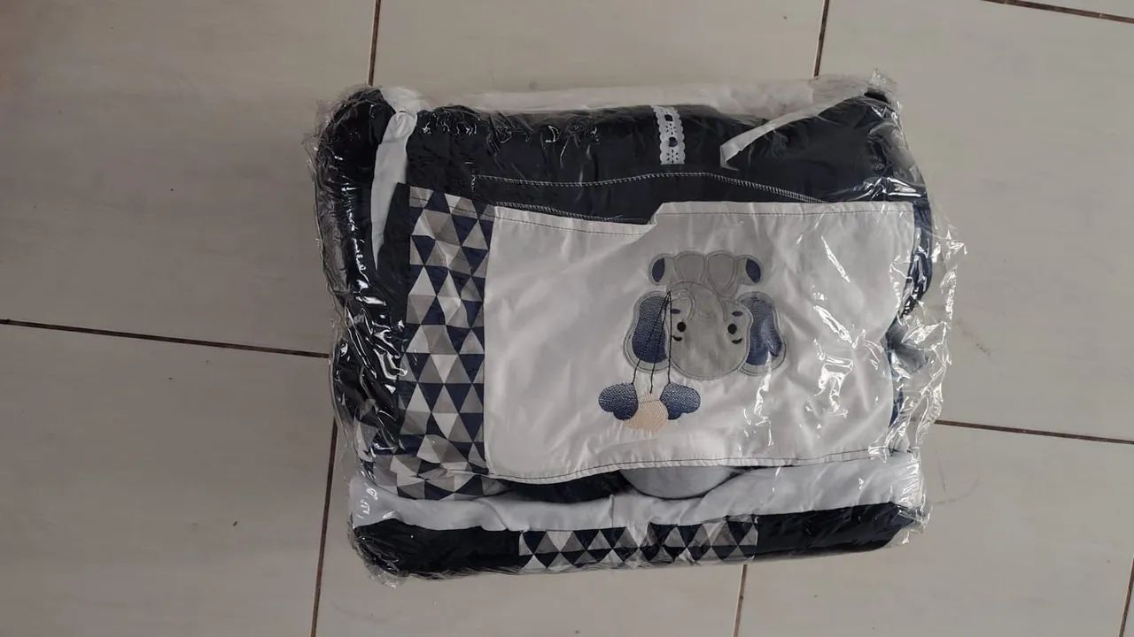 Kit de berço menino azul  - Foto 2