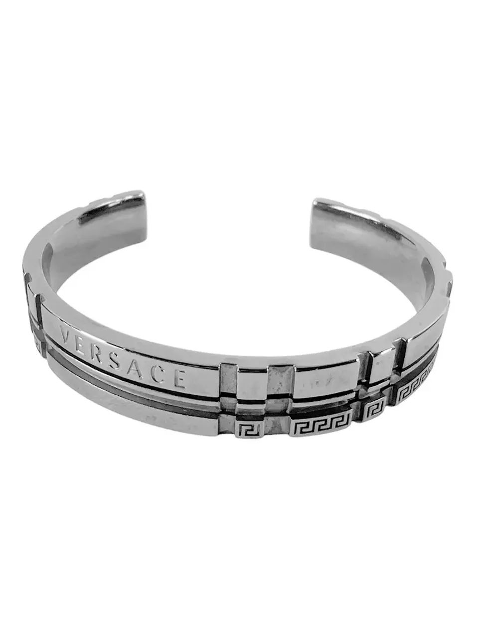 Bracelete Versace Tartan Prateado - Foto 2