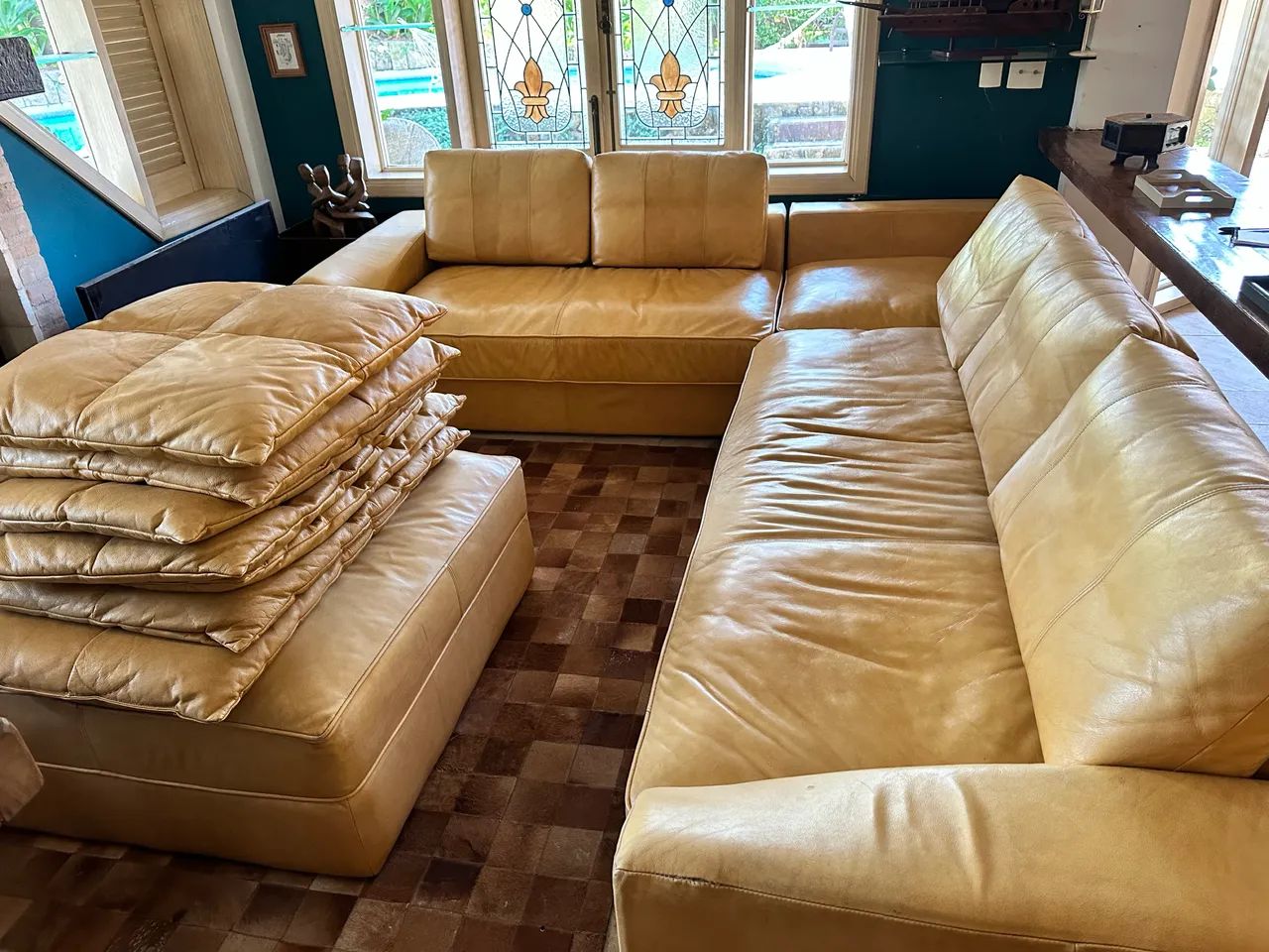 Sofa de couro legítimo  - Foto 4