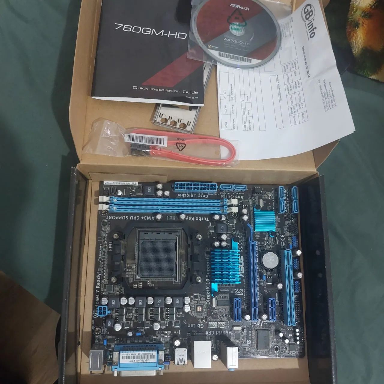 Placa Mãe Asrock 760gm-hd - Foto 3