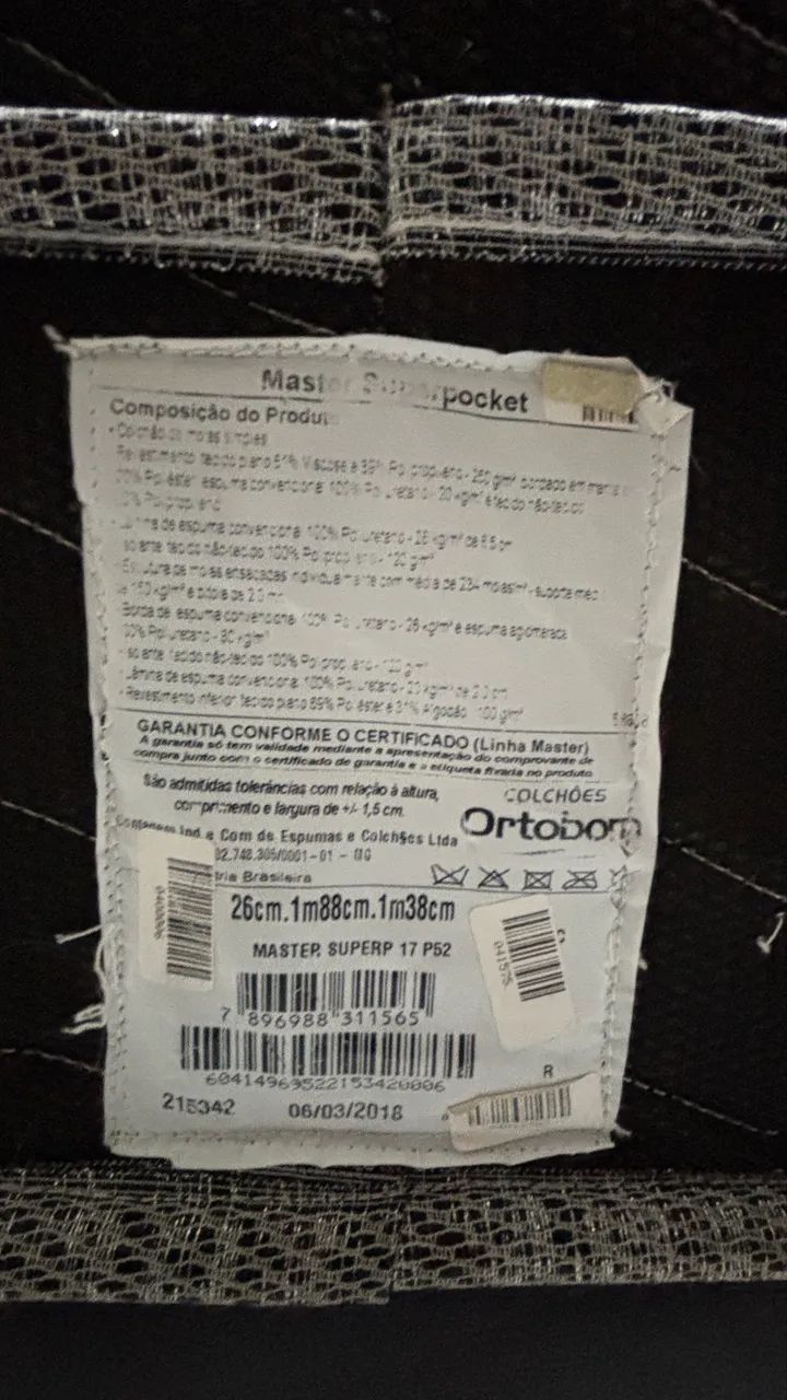 Cama box ortobom (baú + colchão) - Foto 3