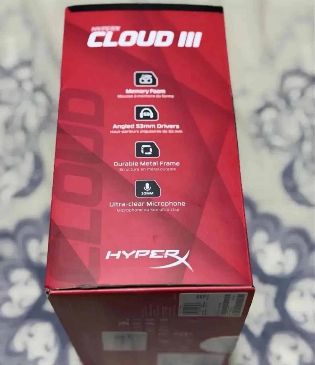 Headset HyperX Cloud III com fio, caixa e acessórios - Foto 2