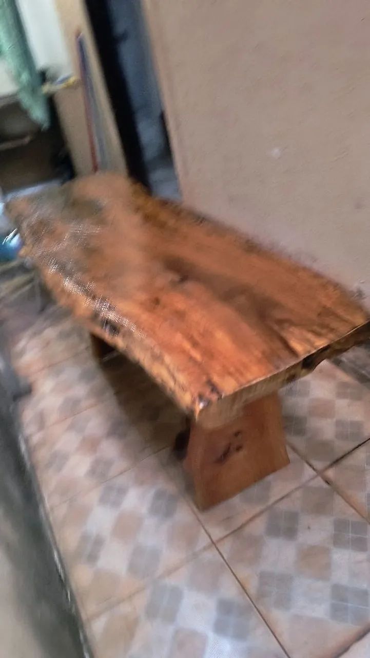 Mesa rústica de madeira  - Foto 3