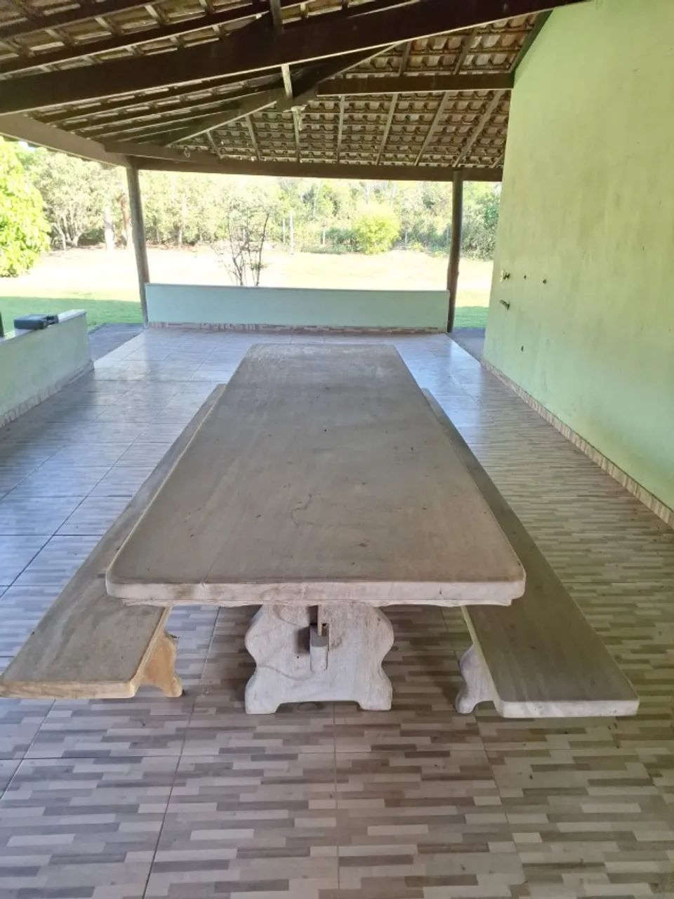 mesa de madeira de lei - Foto 4